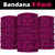 Polynesian Lauhala Mix Pink Bandana 3 - Pack - Polynesian Pride