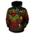 American Samoa Polynesian Hoodie Turtle Hibiscus Reggae - Polynesian Pride