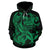 Polynesian Hawaii ll Over Hoodie Kanaka Maoli Green Turtle - Polynesian Pride