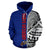 American Samoa All Over Hoodie Polynesian Shoulder Style - Polynesian Pride