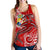 Tonga Women's Racerback Tank - Red Shark Polynesian Tattoo - Polynesian Pride