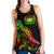 Samoa Polynesian Women Tank Top - Turtle With Blooming Hibiscus Reggae - Polynesian Pride