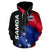 Samoa All Over Zip up Hoodie Wrap Style - Polynesian Pride