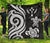 Kosrae Premium Quilt - White Tentacle Turtle - Polynesian Pride