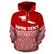 Samoa Polynesian Custom Hoodie Red Pride Map nd Seal - Polynesian Pride