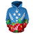 Kosrae Polynesian Hoodie Flag Hibiscus - Polynesian Pride