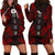 Niue Hoodie Dress - Polynesian Tattoo Red Red - Polynesian Pride