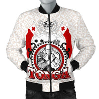 Tonga Polynesian Men Bomber Jacket - Tonga Power - Polynesian Pride