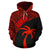 Hawaii Hoodie Coconut Tree Polynesian Tattoo Red Version - Polynesian Pride