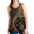 New Caledonia Women's Racerback Tank Kanaloa Tatau Gen NC (Gold) - Polynesian Pride