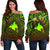 Polynesian Papua New Guinea Personalised Off Shoulder Sweater - Reggae Vintage Polynesian Patterns - Polynesian Pride