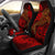 Polynesian Car Seat Covers - Red Shark Polynesian Tattoo Universal Fit Red - Polynesian Pride