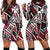 Wallis and Futuna Women's Hoodie Dress - Tribal Flower Special Pattern Red Color - Polynesian Pride