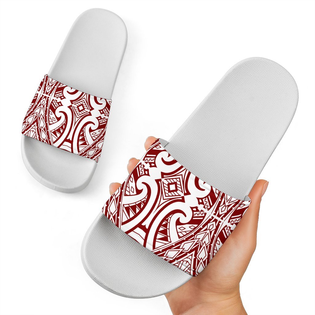 Polynesian Slide Sandals 20 White - Polynesian Pride