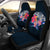 Polynesian Car Seat Covers - Manta Ray And Hibiscus Universal Fit Blue - Polynesian Pride