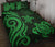 Palau Quilt Bed Set - Green Tentacle Turtle Gold - Polynesian Pride