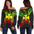 Wallis And Futuna Polynesian Shoulder Sweater Map Reggae Art - Polynesian Pride