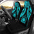 Samoa Polynesian Car Seat Covers Pride Seal And Hibiscus Neon Blue Universal Fit Blue - Polynesian Pride