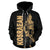 Kosrae Zip up Hoodie Micronesia Kosraean Warrior Gold - Polynesian Pride