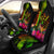 Kosrae Polynesian Car Seat Covers - Hibiscus and Banana Leaves Universal Fit Reggae - Polynesian Pride