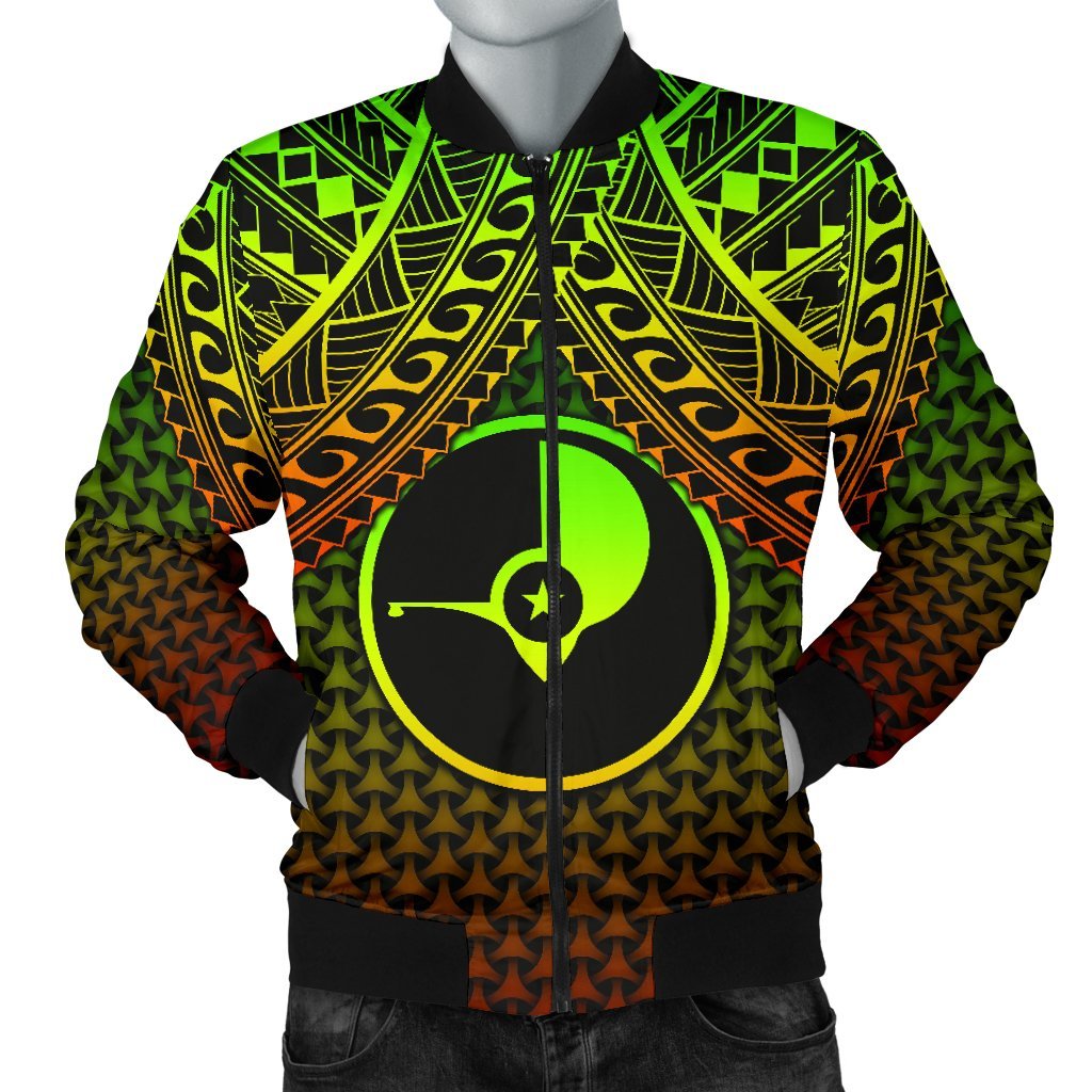 Polynesian Yap Men's Bomber Jacket - Reggae Vintage Polynesian Patterns Reggae - Polynesian Pride