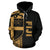 Fiji Polynesian Tapa Hoodie Yellow Line - Polynesian Pride