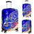 Tahiti Custom Personalised Luggage Covers - Turtle Plumeria (Blue) - Polynesian Pride