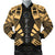 Palau Men Bomber Jackets - Polynesian Tattoo Gold Gold - Polynesian Pride