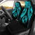 Tonga Polynesian Car Seat Covers Pride Seal And Hibiscus Neon Blue Universal Fit Blue - Polynesian Pride