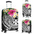 Wallis and Futuna Polynesian Luggage Covers - Summer Plumeria (Black) - Polynesian Pride