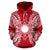 Marshall Islands Polynesian ll Over Hoodie Map Red White - Polynesian Pride