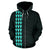 Polynesian Kakau Seal of Hawaii Custom Zip Hoodie Turquoise - Polynesian Pride