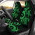 Marshall Islands Car Seat Covers - Green Tentacle Turtle Crest Universal Fit Green - Polynesian Pride