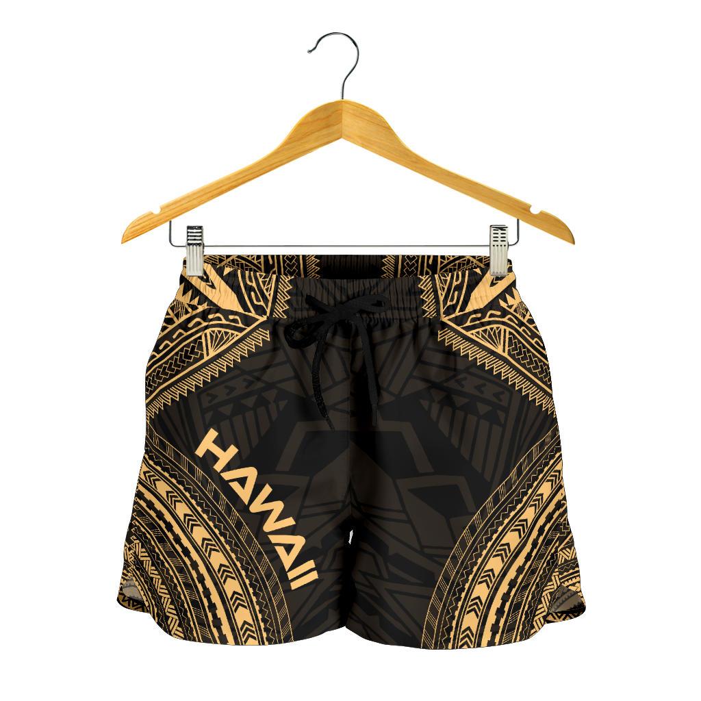 Hawaii Women's Shorts - Polynesian Chief Gold Version Women Gold - Polynesian Pride