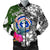 Northern Mariana Islands Men's Bomber Jacket White - Turtle Plumeria Banana Leaf White - Polynesian Pride