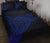 Hawaii Shaka Map Polynesian Quilt Bed Set - Blue - Polynesian Pride