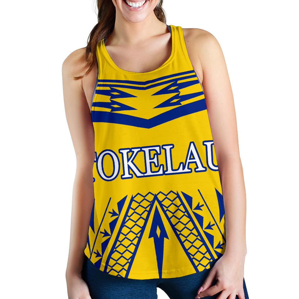 Tokelau Women's Tank Top - Flag Version Yellow - Polynesian Pride