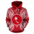 Chuuk Polynesian ll Over Hoodie Map Red White - Polynesian Pride