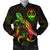 Guam Polynesian Men's Bomber Jacket - Turtle With Blooming Hibiscus Reggae Reggae - Polynesian Pride