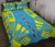 Palau Quilt Bed Set - Palau Seal & Polynesian Yellow Tattoo Style - Polynesian Pride