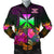 Wallis and Futuna Men's Bomber Jacket - Summer Hibiscus Reggae - Polynesian Pride