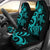Samoa Polynesian Car Seat Covers - Turquoise Tentacle Turtle Universal Fit Turquoise - Polynesian Pride