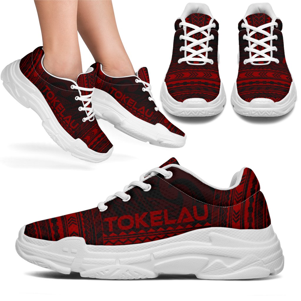 Tokelau Chunky Sneakers - Polynesian Chief Red Version - Polynesian Pride