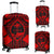 Guam Polynesian Luggage Cover - Red Guam Coat Of Arms Polynesian Tattoo - Polynesian Pride