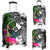 Yap Luggage Covers - Turtle Plumeria Banana Leaf Black - Polynesian Pride