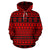 Hawaii Hoodie Polynesian Tattoo Tribal Red Pullover Unisex Art - Polynesian Pride