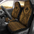 FSM Car Seat Cover - F S M Seal Polynesian Tattoo Gold Universal Fit Gold - Polynesian Pride