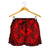 Polynesian Plumeria Mix Red Black Women's Short - Polynesian Pride