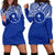 Chuuk Women's Hoodie Dress - Blue Version Blue - Polynesian Pride