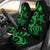 Papua New Guinea Car Seat Covers - Green Tentacle Turtle Universal Fit Green - Polynesian Pride